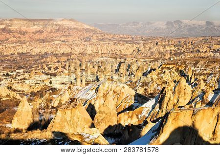 Magnificent Sunset In Cappadocia From Göreme Views