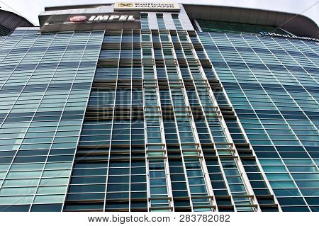 Poznan/poland - February 7th 2019: Raiffeisen Bank, Impel And Idea Bank Office Building.