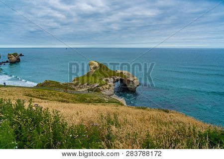 Photography Of Tunnel Beach In New Zealand, Dunedin, New Zealand Tunnel Beach, Dunedin, South Island