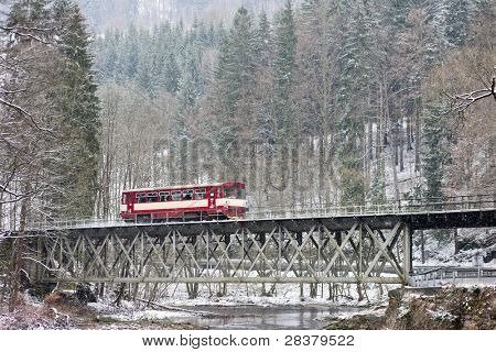 carrello motore vicino a Hradsko, Repubblica Ceca