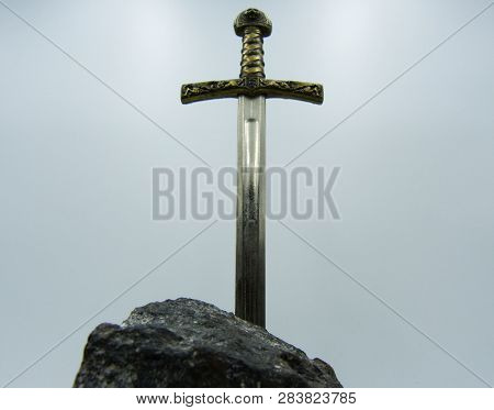 Excalibur The Mythical Sword In The Stone Of King Arthur