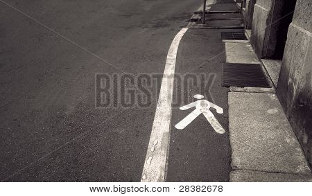 Verkehrsweg fÃ¼r FuÃŸgÃ¤nger