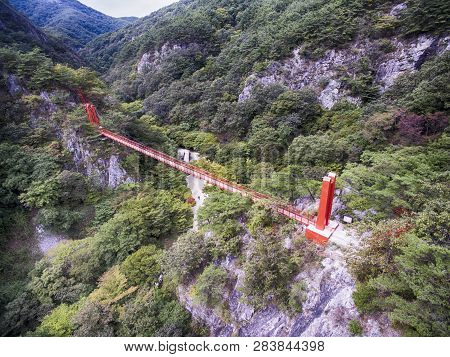 Aerial View Of Gangcheonsan Mountain, Sunchang, Jeollanamdo, South Korea