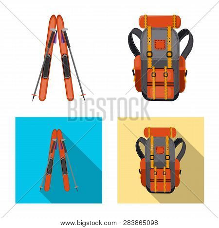 Vector Design Of Mountaineering And Peak Icon. Collection Of Mountaineering And Camp Stock Vector Il