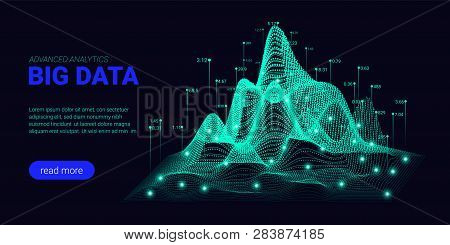 Big Data Analytics, Artificial Intelligence Concept. Technology Landing Page Template. Business Anal