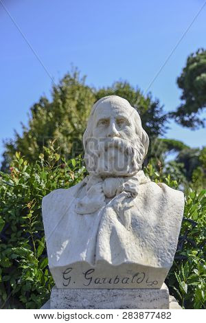 Sculptural Depiction Of Giuseppe Garibaldi General And Italian Condottiero