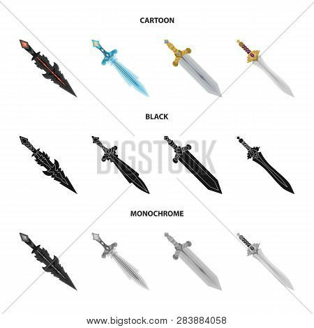 Vector Design Of Game  And Armor  Icon. Set Of Game  And Blade  Vector Icon For Stock.