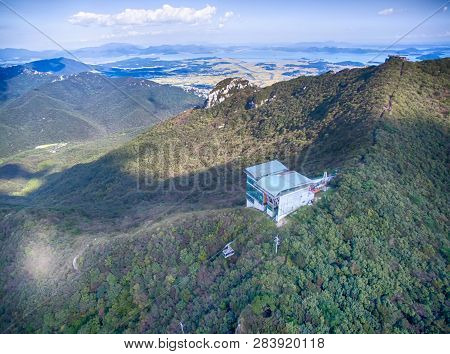 Aerial View Of Duryunsan Mountain, Haenam, Jeollanamdo, South Korea