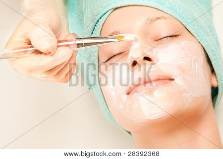 Dziewczyna na zabiegi Spa