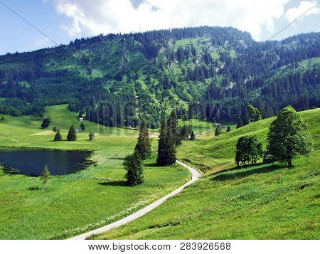 The Smaller Lake Schwendisee (hinterer Schwendisee), Wildhaus - Canton Of St. Gallen, Switzerland