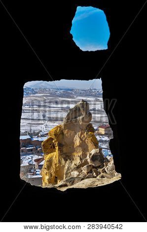 Cappadocia Landscape Is Under The Snow Views