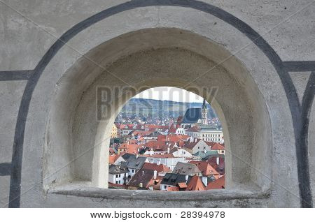 Okno na Český Krumlov