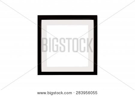 Wooden Frame. Rustic Wood Frame Isolated On The White Background