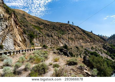 View Of Grimes Pass In Idaho, Along The Banks Lowman Road 17