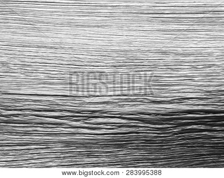 The Structure Of Piece Of Wood. Shot From Close View.