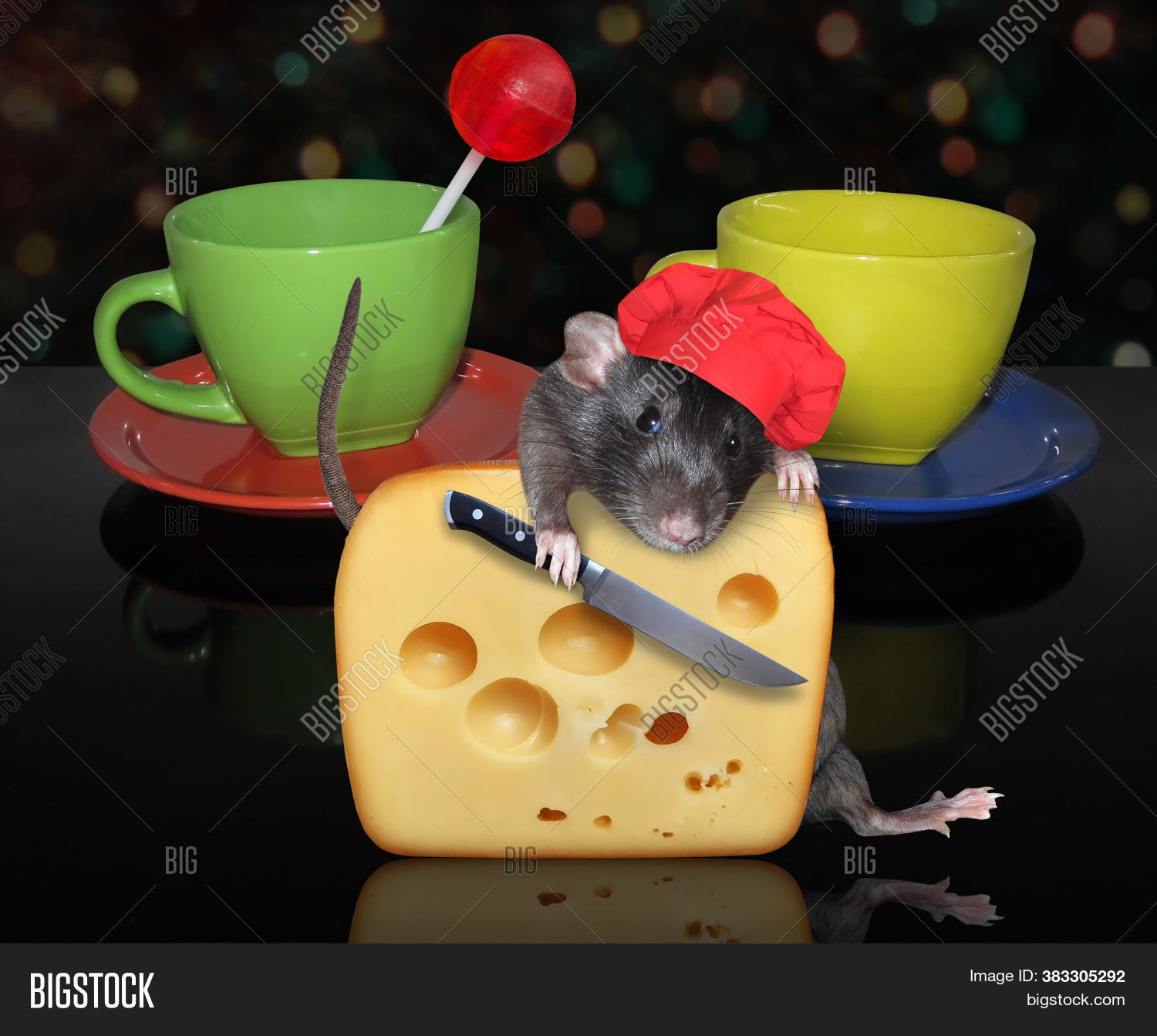 Black Rat Red Chef Hat Image & Photo (Free Trial) Bigstock