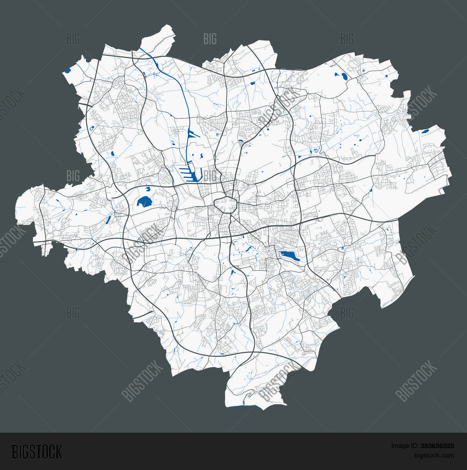 Dortmund Map. Vector & Photo (Free Trial) | Bigstock
