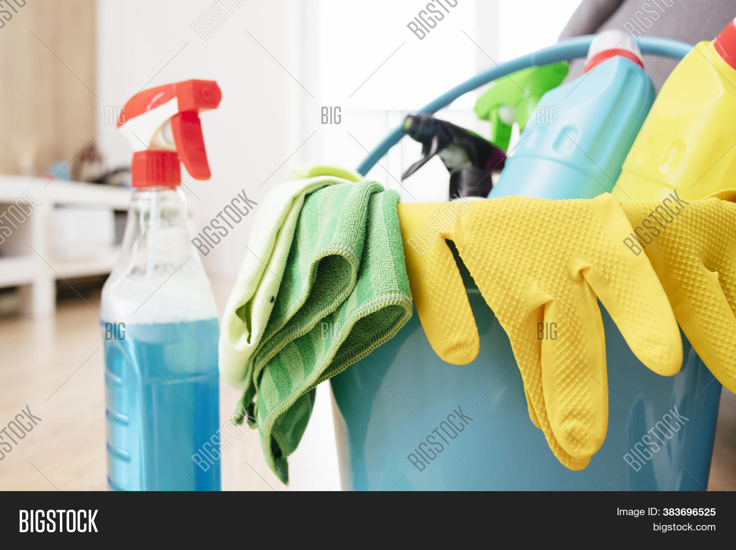 Blue Bucket Cleaning Image & Photo (Free Trial) Bigstock