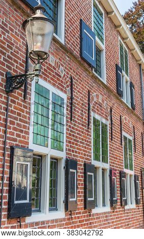 Historic House With Wooden Shutters In Appingedam, Netherlands