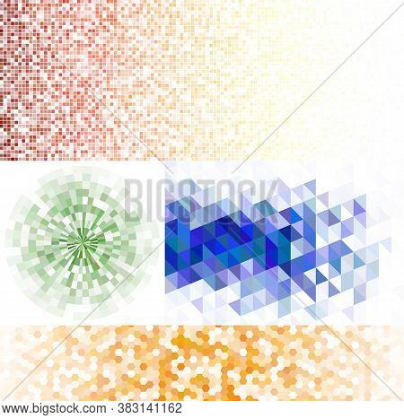 Mosaic Abstract Background. Modern Composition For Your Design.