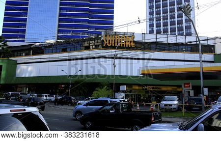 Salvador, Bahia / Brazil - December 5, 2013: Facade Of Shopping Sumare In The City Of Salvador.
 ***