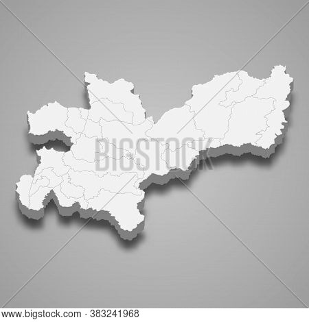 3d Map Of Caldas Is A Department Of Colombia