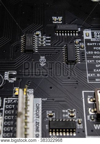 Long Photo Of Multiple Integrated Circuit Chips