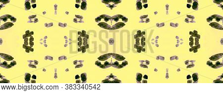 Seamless Leopard Ornament. Brown Fashion Camouflage Spots. Watercolor Jungle Texture. Retro Material