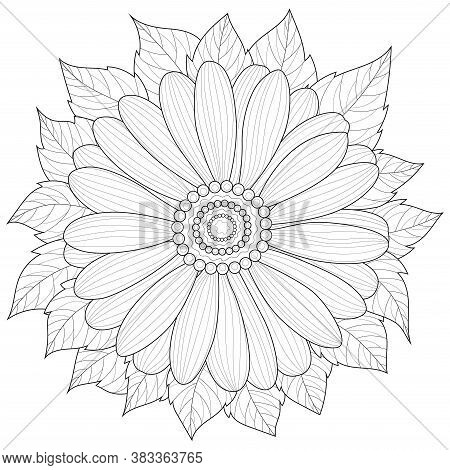 Flower Leaf.coloring Vector & Photo (Free Trial) | Bigstock