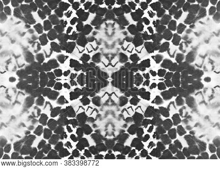 Seamless Snake Skin Pattern. Cobra Reptile Animal Print. Trendy Jungle Background. Monochrome, Black