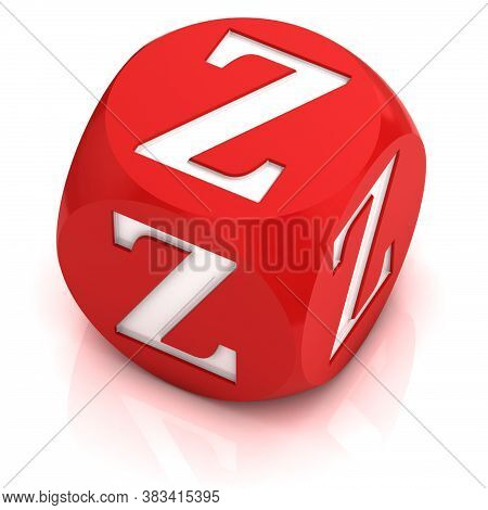 Dice3d  Font Letter Z, Three Dimensional Object