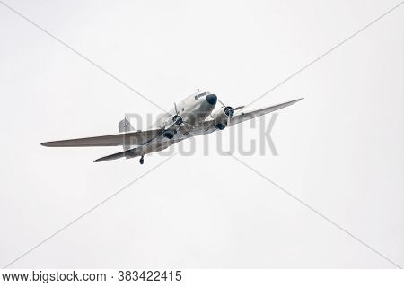 Historical Military Aircraft Of World War 2 In The White Sky