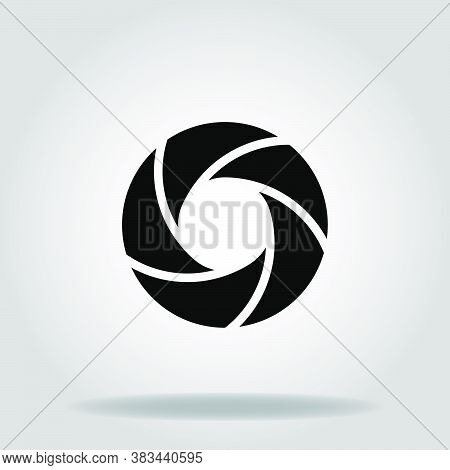 Logo Or Symbol Of Diafragma Icon With Black Fill Style