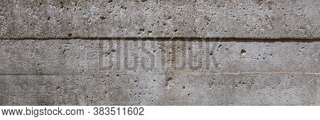 Texture Of Gray Concrete With Board Prints
