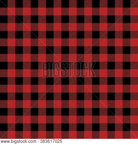 Tartan Firebrick Red Plaid. Scottish Pattern In Black And Orange Cage. Scottish Cage. Traditional Sc