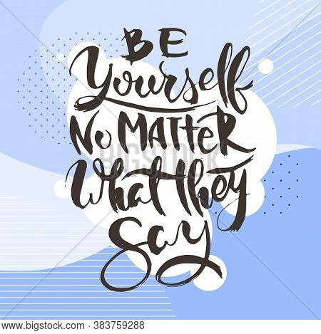 Hand Drwan Grunge Lettering Isolated Artwork On Ornate Background. Stamp For T-shirt Graphics, Print