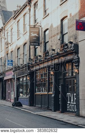 London, Uk - August 20, 2020: Exterior Of A Closed Haringey Arms Pub In Crouch End, An Area In North
