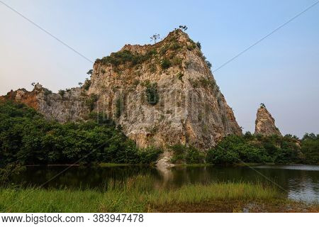 View Of The Rock Mountain And Nature Park At Koh Snake In Thailand
