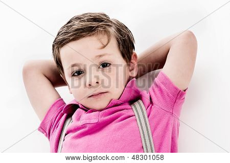 잘생긴 소년 카메라를 찾고입니다.