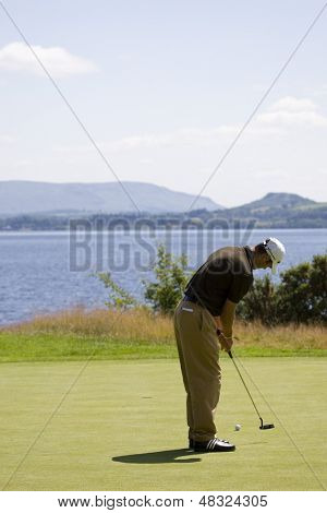  LOCH LOMOND, SKOTSKO - 10 ČERVENEC 2009; Loch Lomond Skotsko; Martin Kaymer (GER) v sec