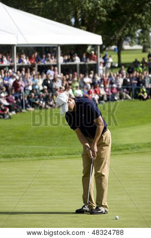 LOCH LOMOND, SKOTSKO - JUL 12 2009; Loch Lomond Skotsko; Martin Kaymer (GER) uvedení vyhrát PG
