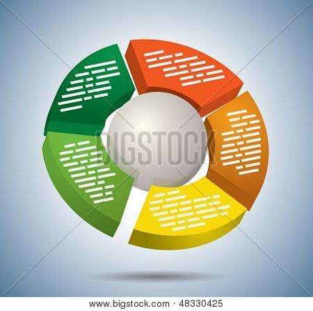 Grafico multicolore cerchio