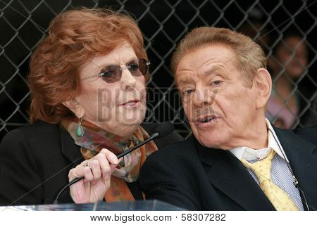 Anne Meara and Jerry Stiller at the ceremony honoring Jerry Stiller and Anne Meara with a star on the Hollywood Walk of Fame. Hollywood Boulevard, Hollywood, CA. 02-09-07