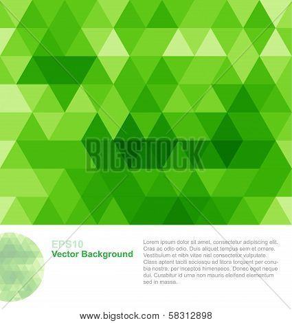 Green Abstract Geometrical Background