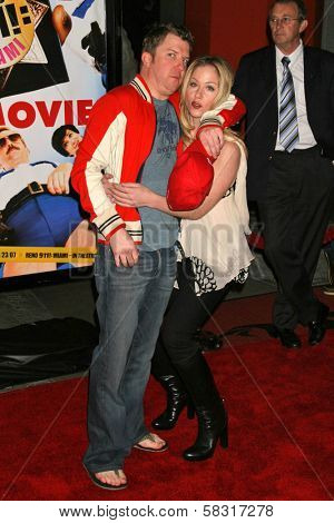 Nick Swardson and Christina Applegate at the premiere of 