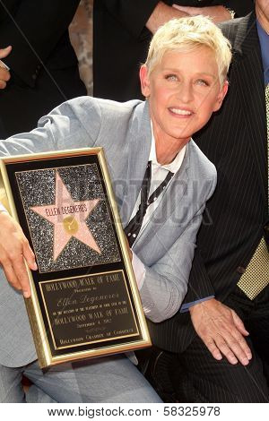 Ellen DeGeneres at the Ellen Degeneres Star on the Hollywood Walk of Fame Ceremony, Hollywood, CA 09-04-12