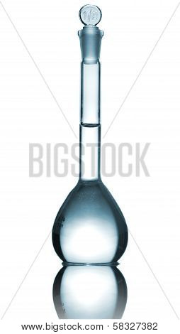 Isolated Chemical Volumetric Flask With Reflection