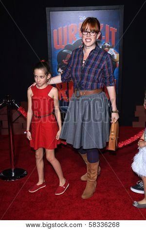 Molly Ringwald and daughter at the 