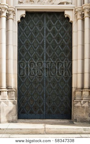 Black Iron Cathedral Door