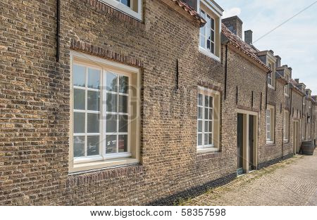 Historic Street With Houses In A Row